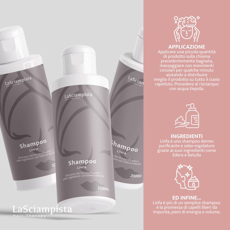 LINFA Shampoo dermo purificante e sebo-regolatore - immagine 7